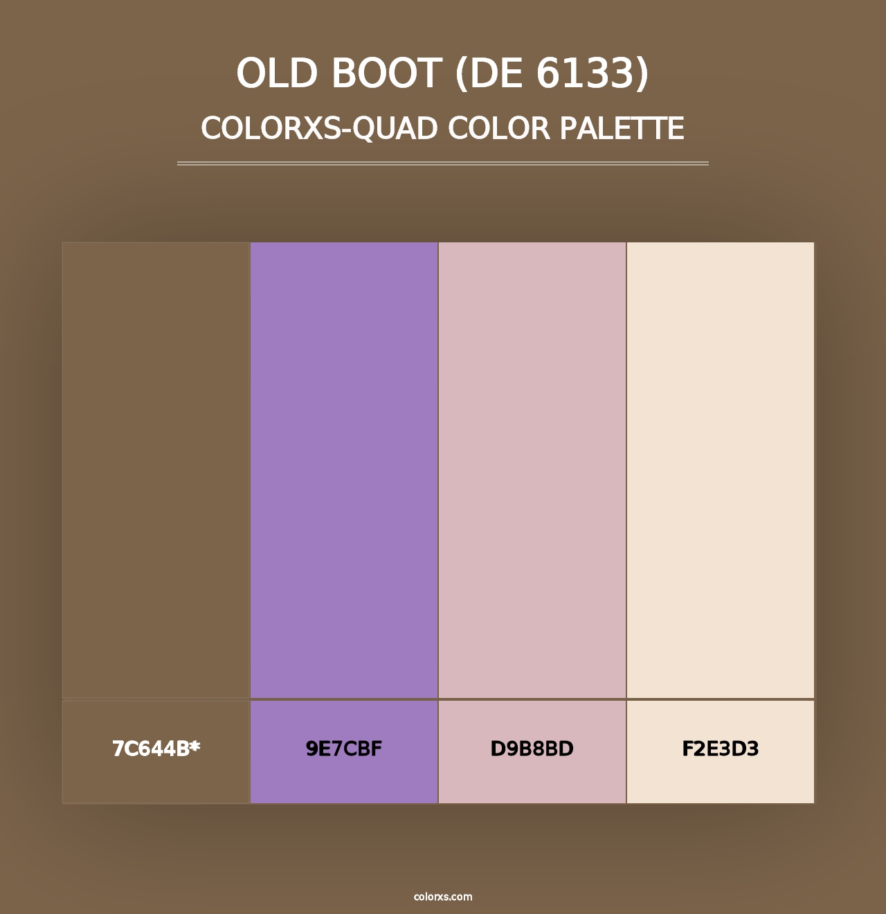 Old Boot (DE 6133) - Colorxs Quad Palette