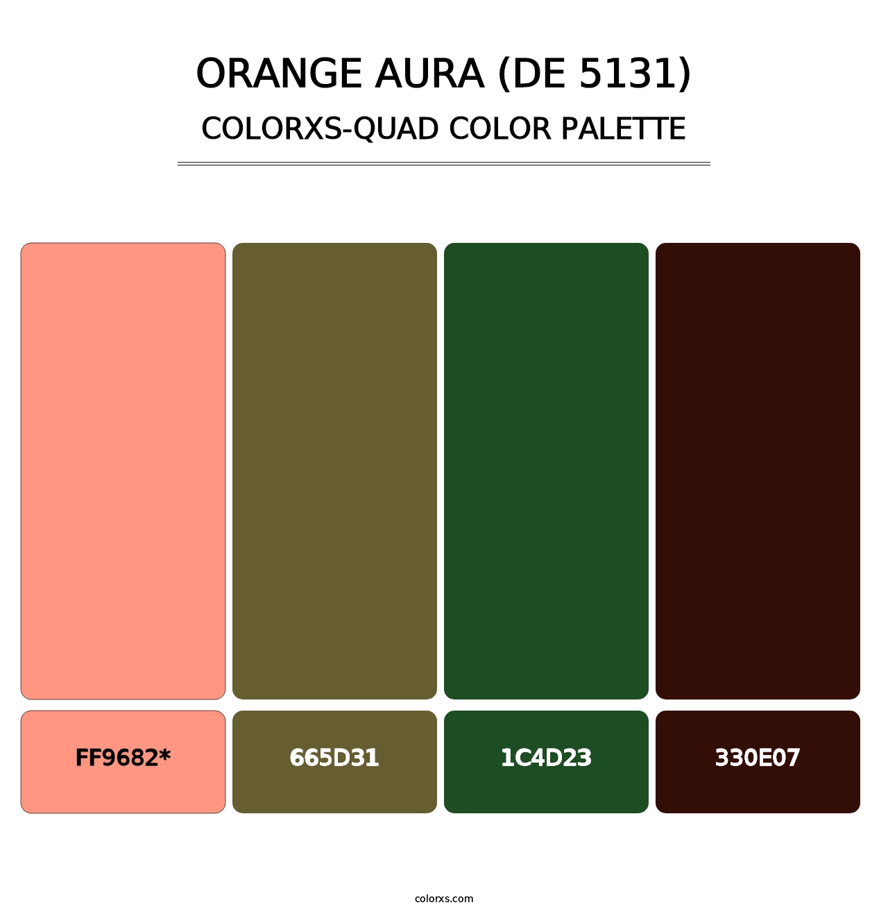 Orange Aura (DE 5131) - Colorxs Quad Palette