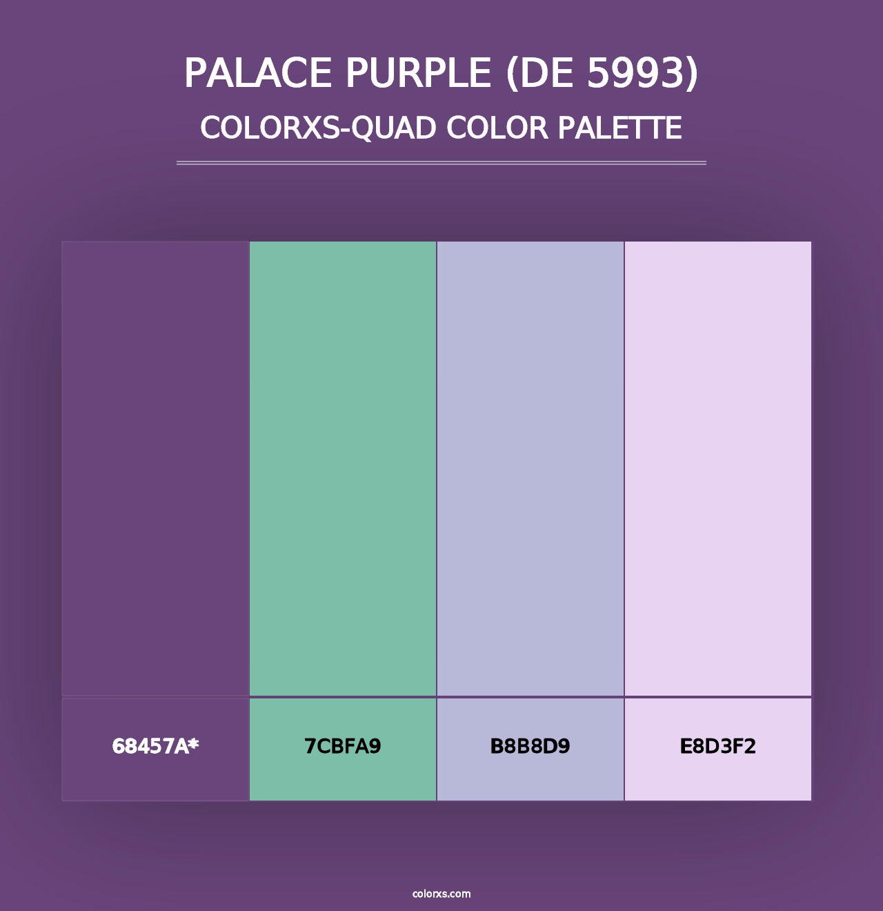 Palace Purple (DE 5993) - Colorxs Quad Palette