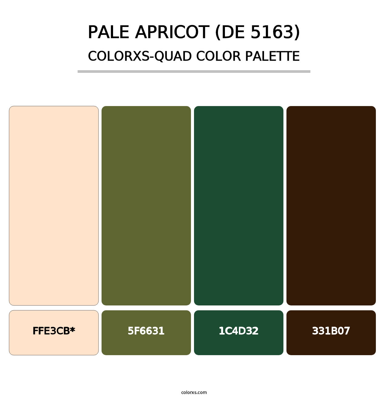 Pale Apricot (DE 5163) - Colorxs Quad Palette