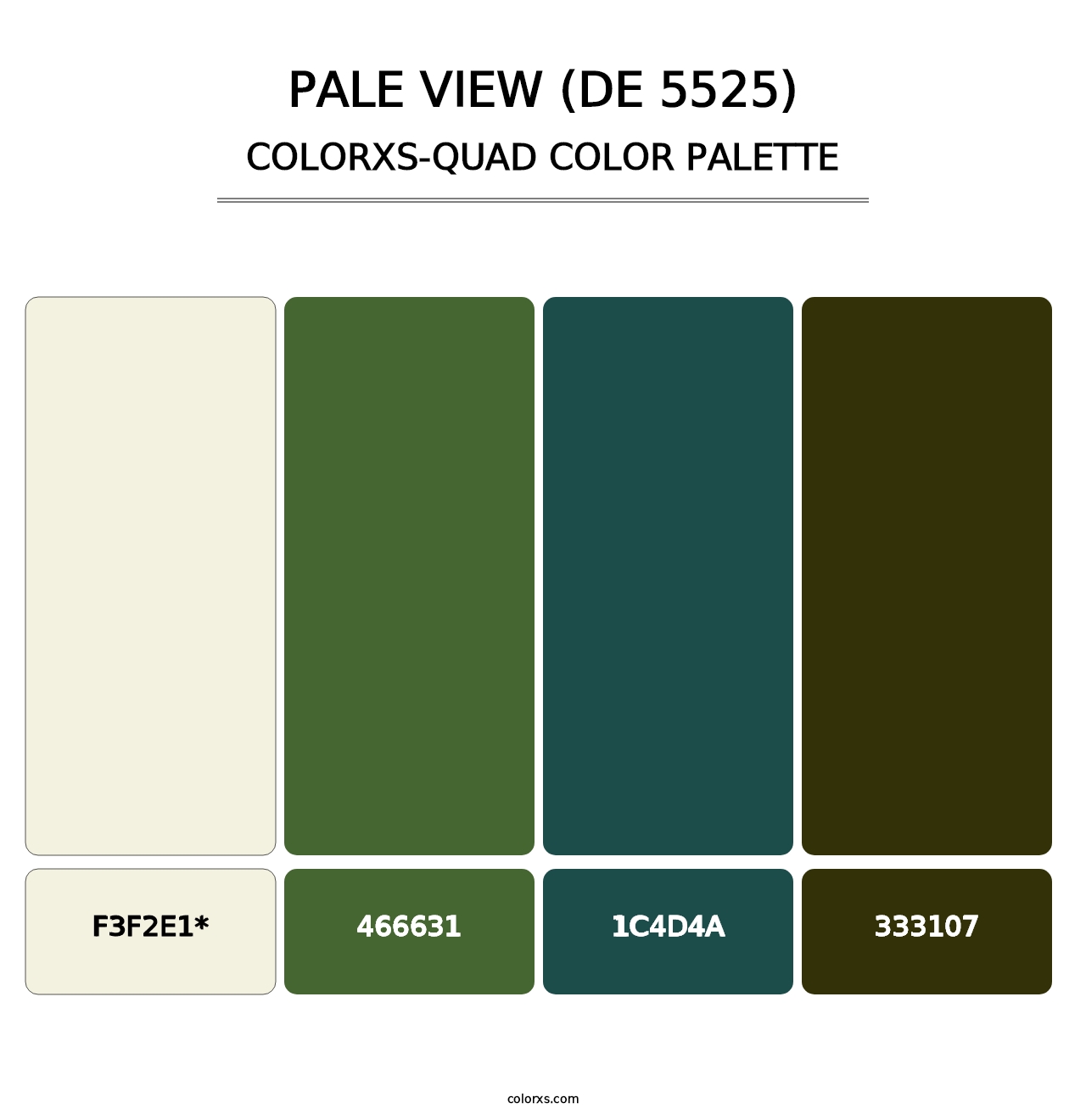 Pale View (DE 5525) - Colorxs Quad Palette