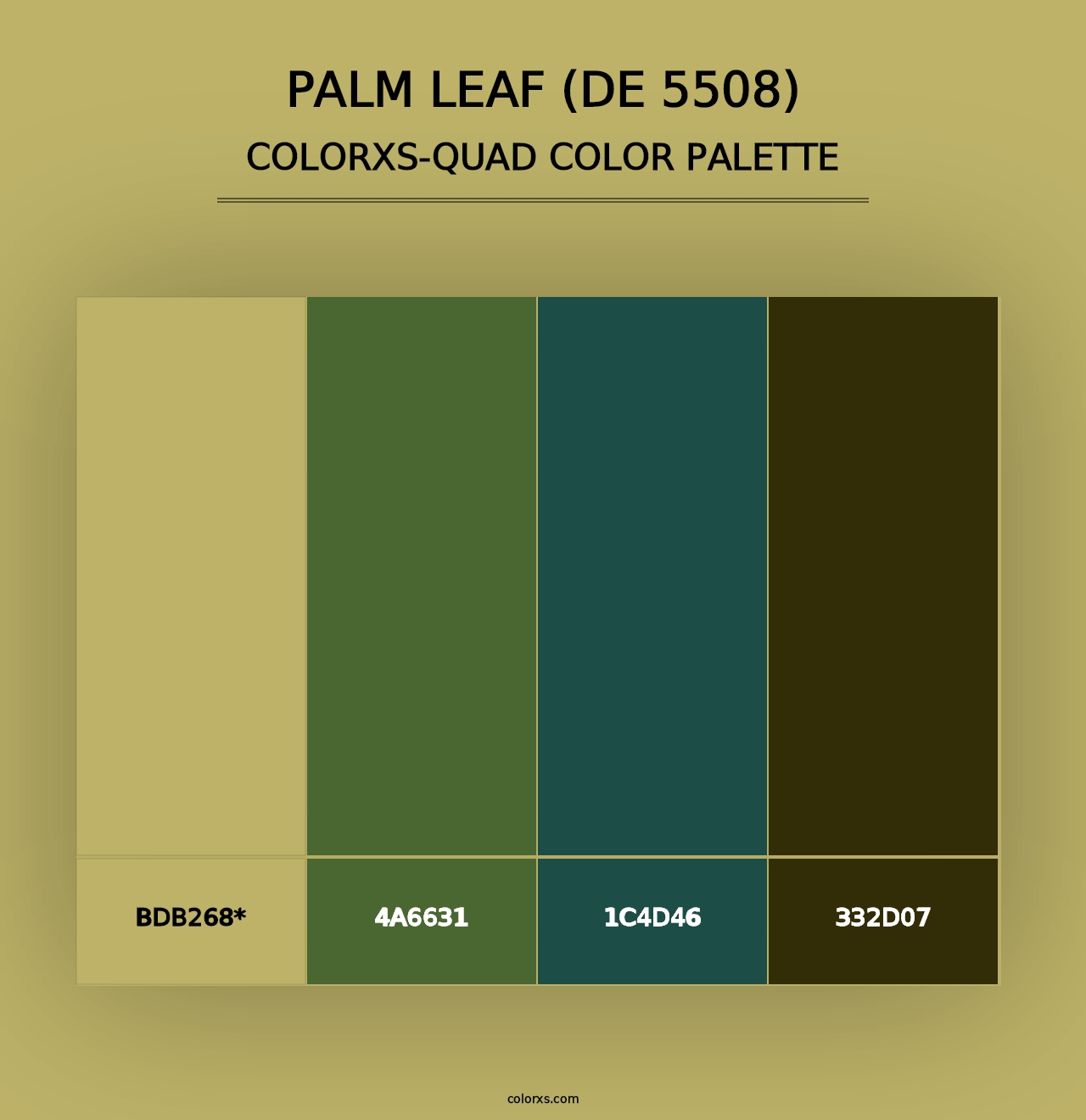 Palm Leaf (DE 5508) - Colorxs Quad Palette