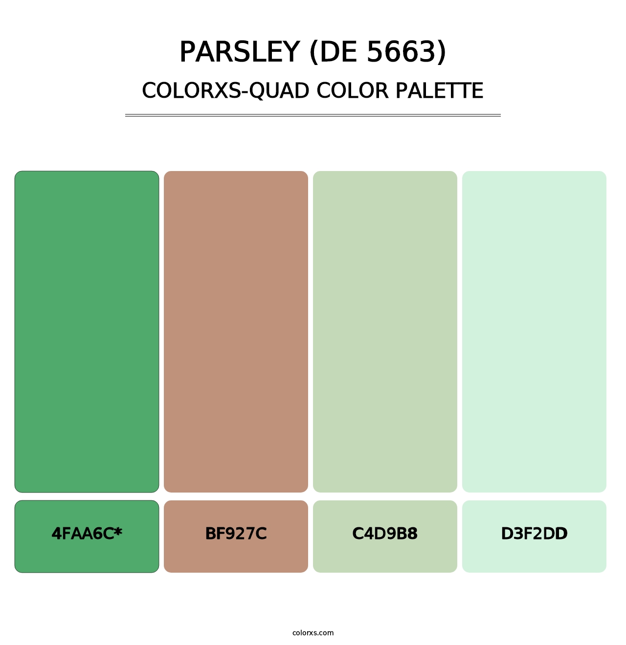 Parsley (DE 5663) - Colorxs Quad Palette