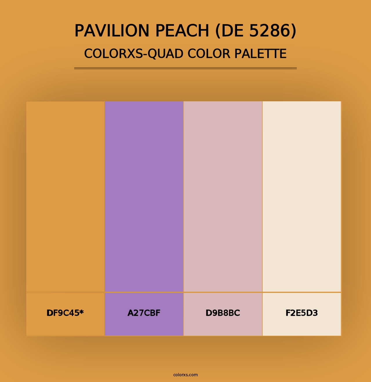 Pavilion Peach (DE 5286) - Colorxs Quad Palette