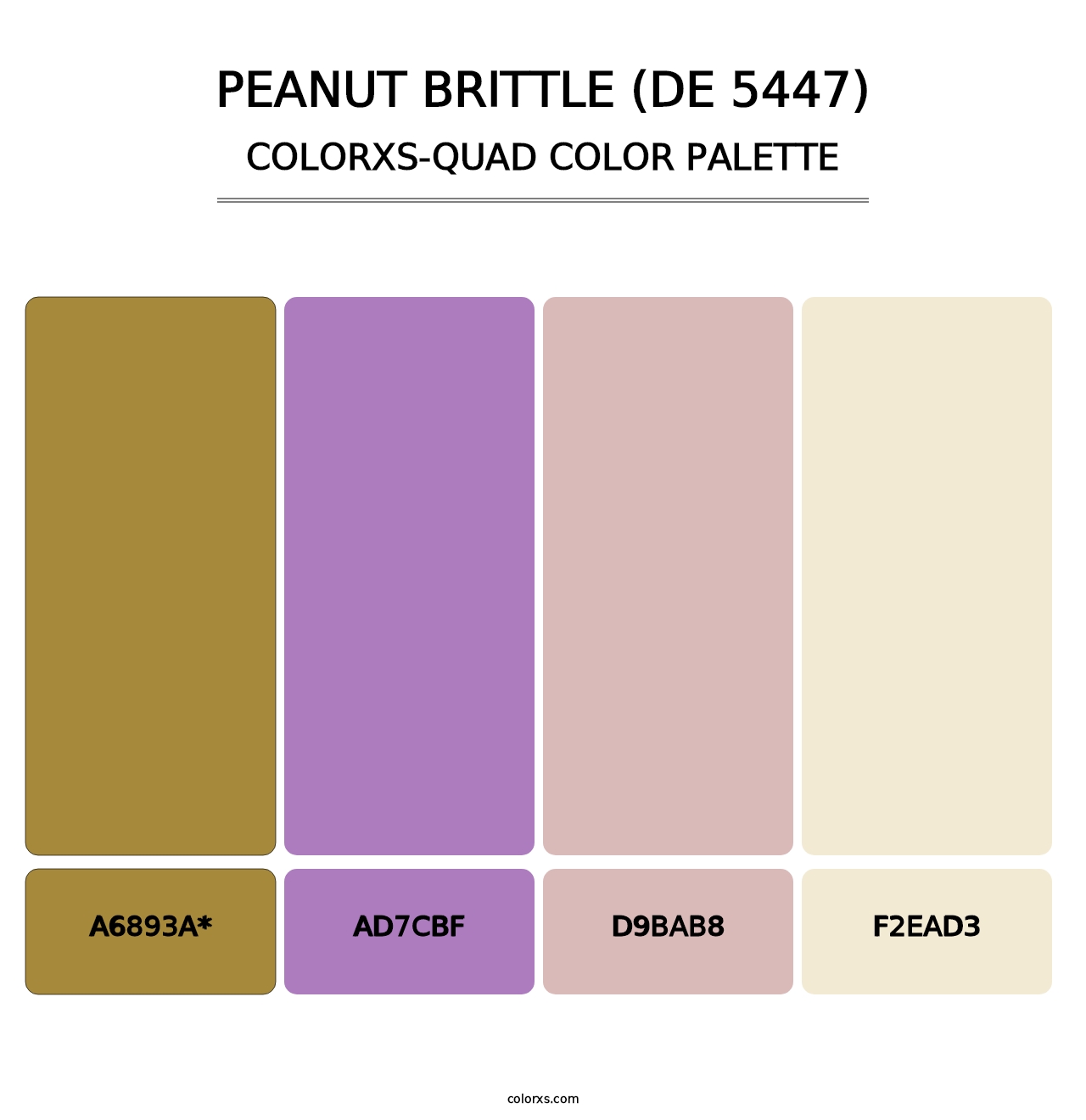 Peanut Brittle (DE 5447) - Colorxs Quad Palette