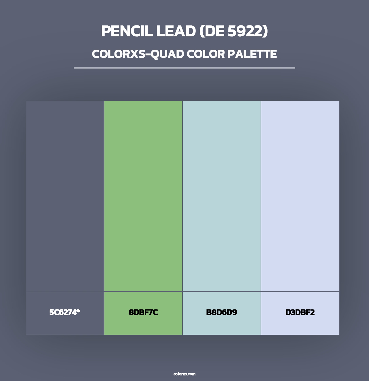 Pencil Lead (DE 5922) - Colorxs Quad Palette