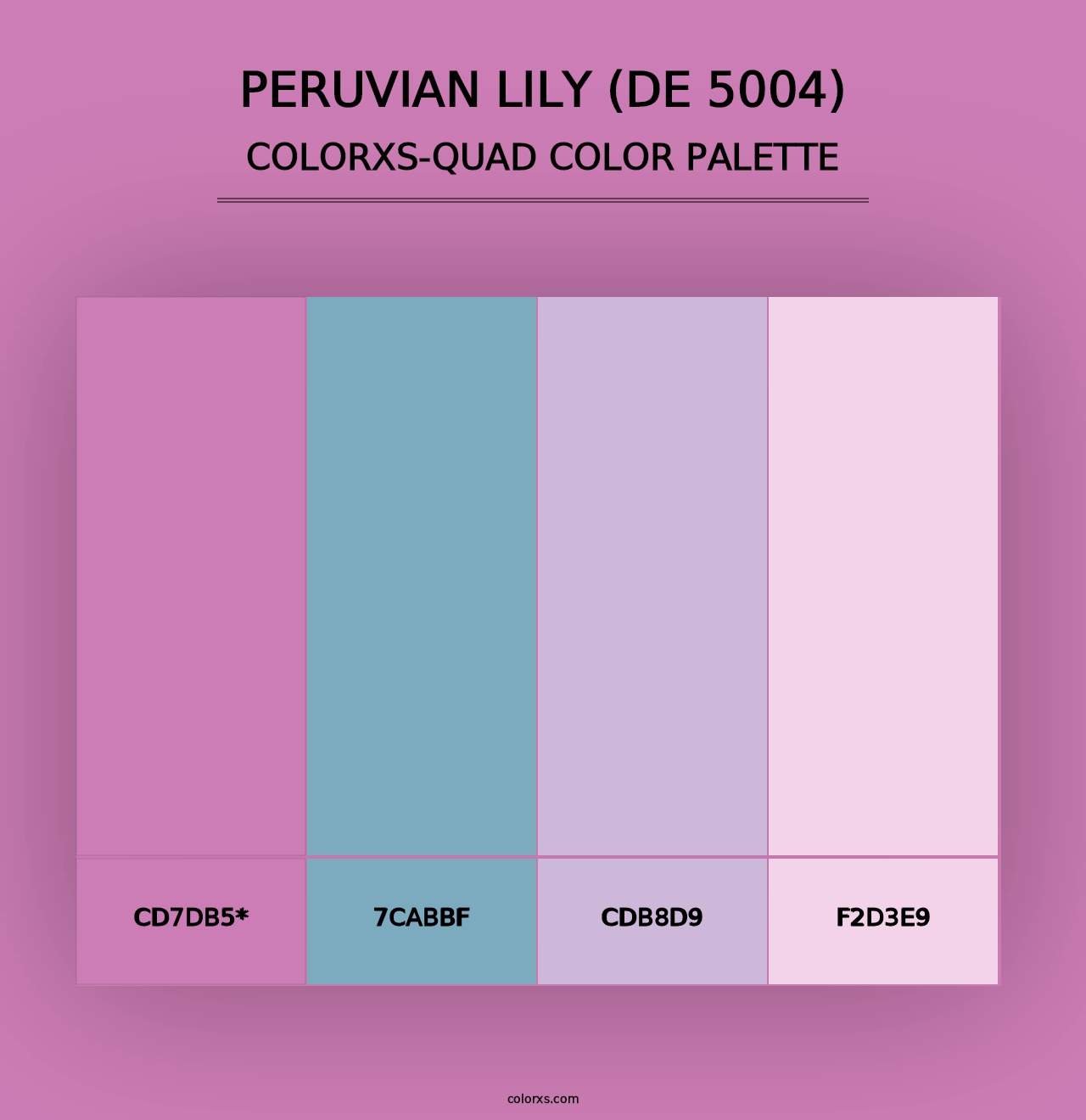 Peruvian Lily (DE 5004) - Colorxs Quad Palette