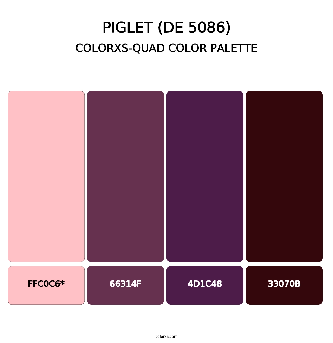 Piglet (DE 5086) - Colorxs Quad Palette