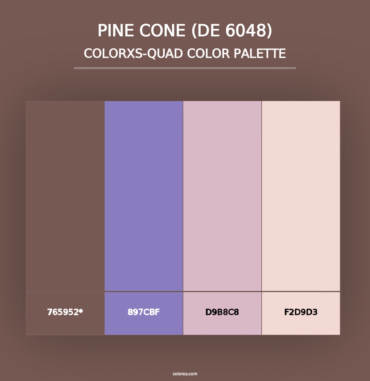 Pine Cone (DE 6048) - Colorxs Quad Palette