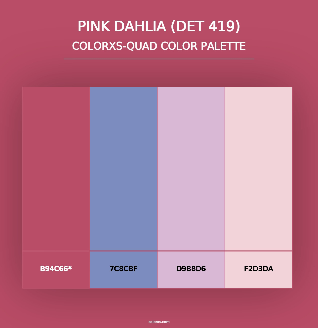 Pink Dahlia (DET 419) - Colorxs Quad Palette