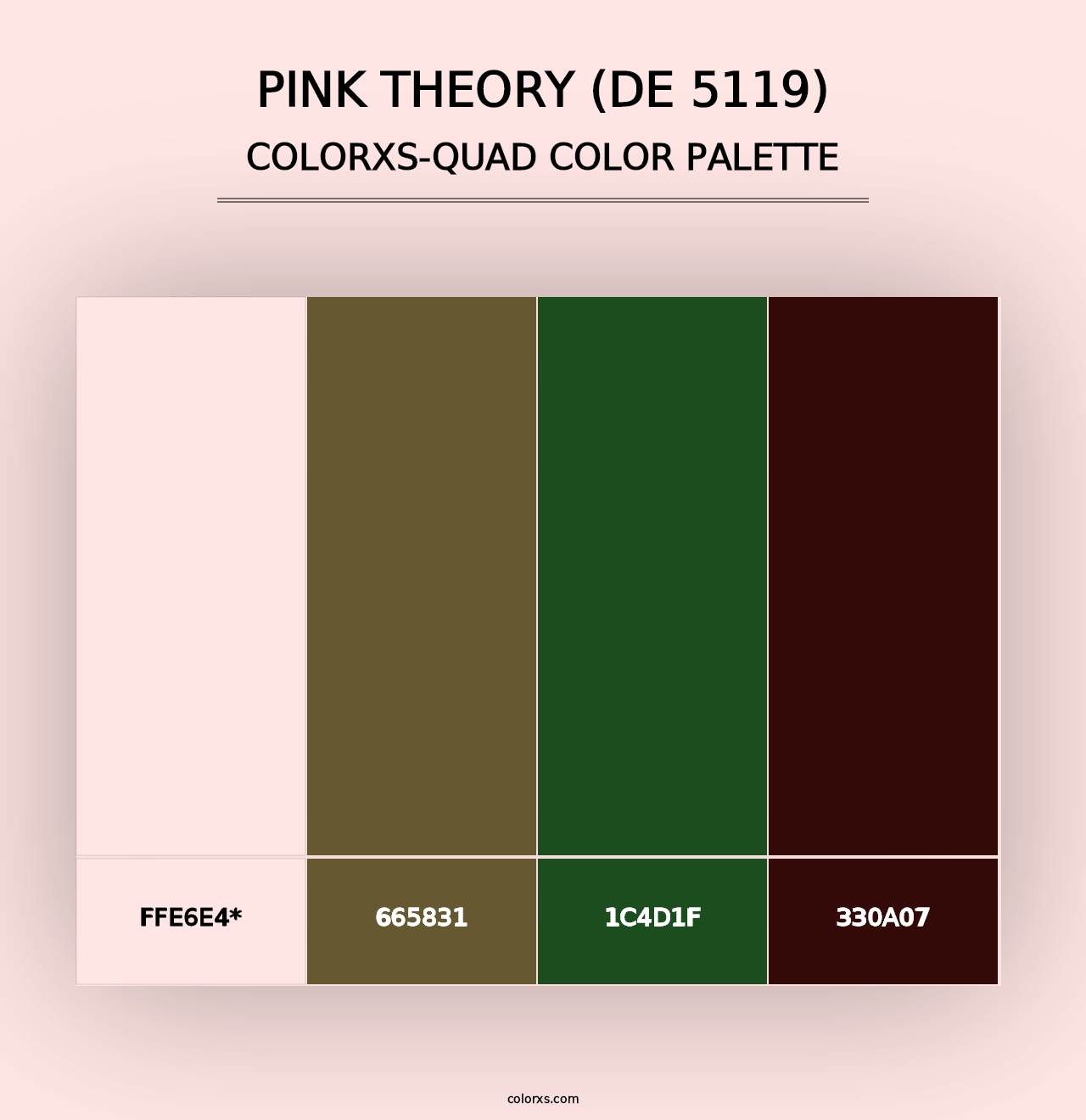 Pink Theory (DE 5119) - Colorxs Quad Palette