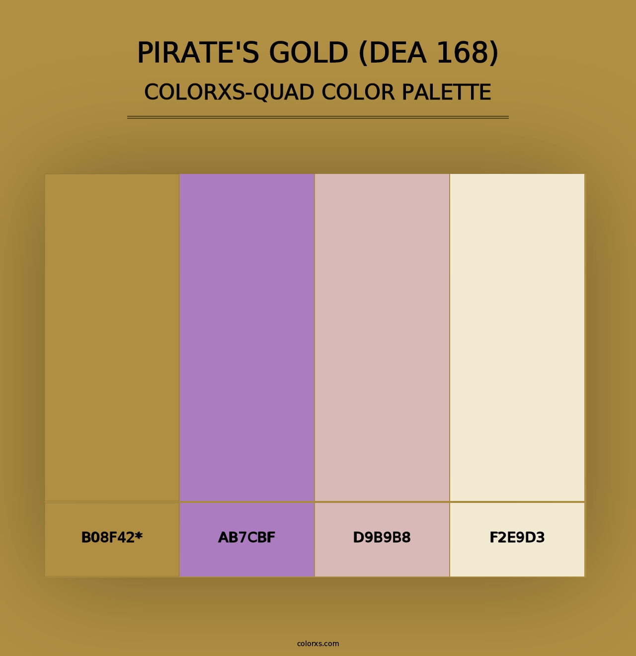 Pirate's Gold (DEA 168) - Colorxs Quad Palette