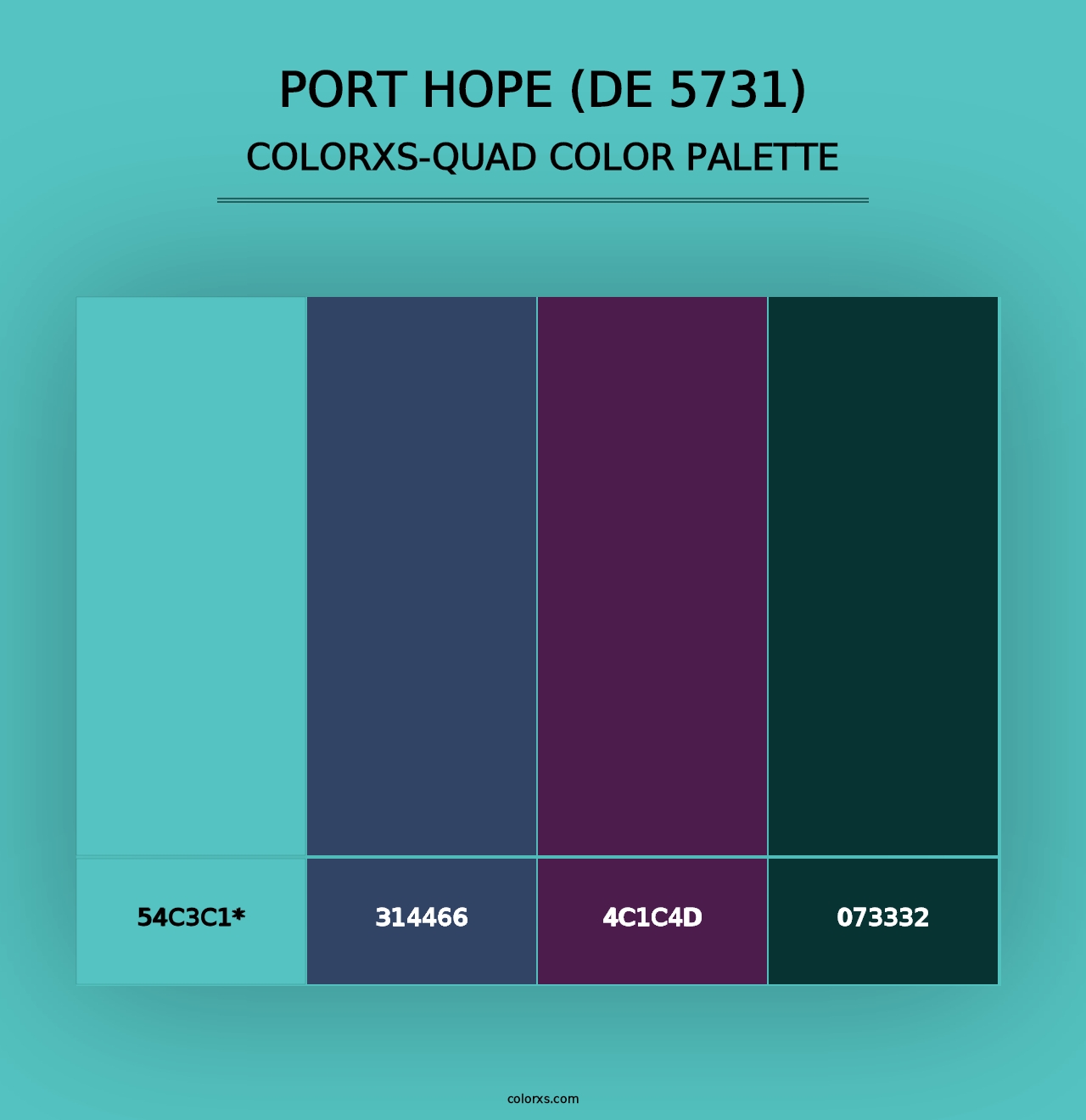 Port Hope (DE 5731) - Colorxs Quad Palette