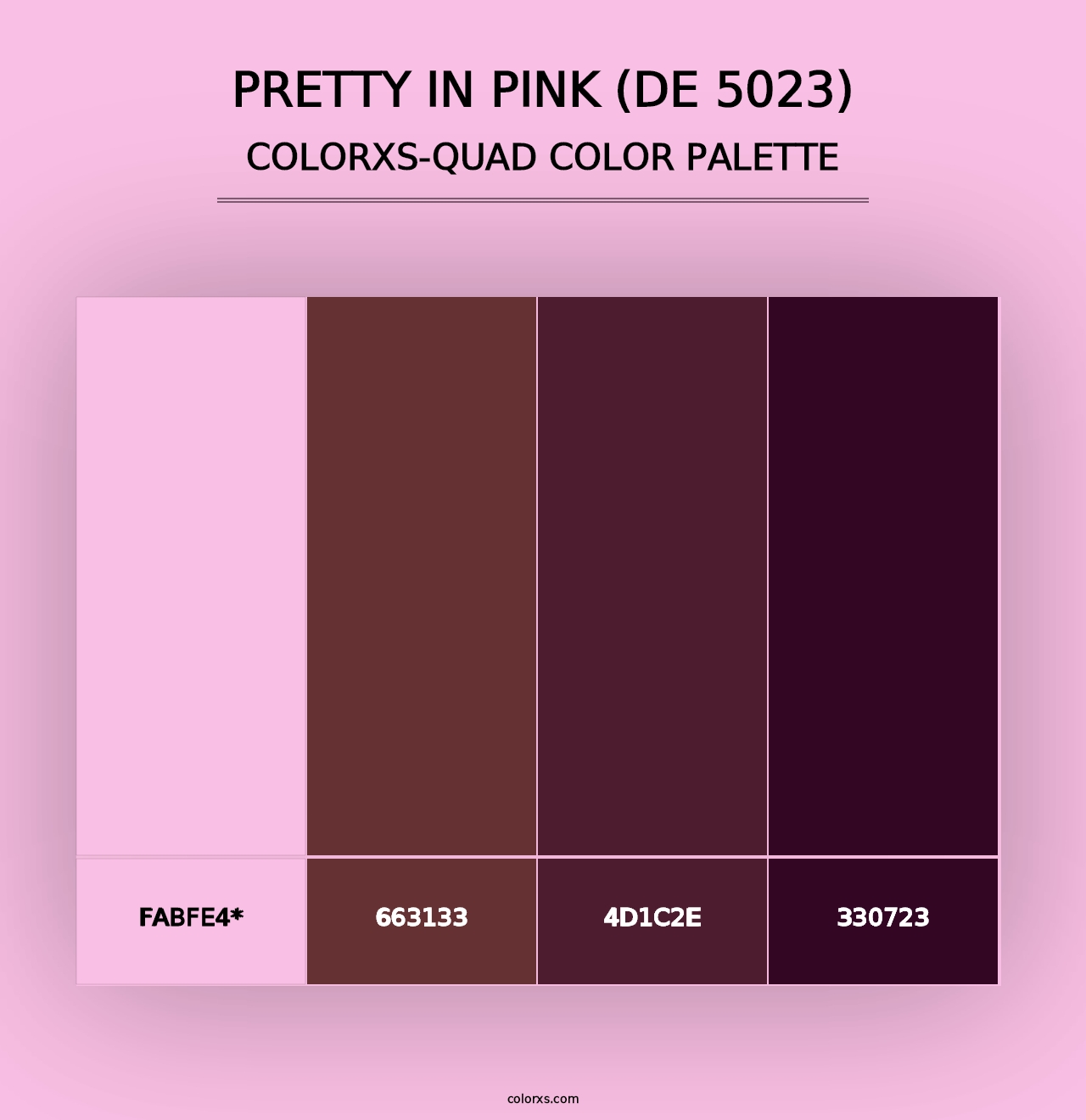 Pretty in Pink (DE 5023) - Colorxs Quad Palette