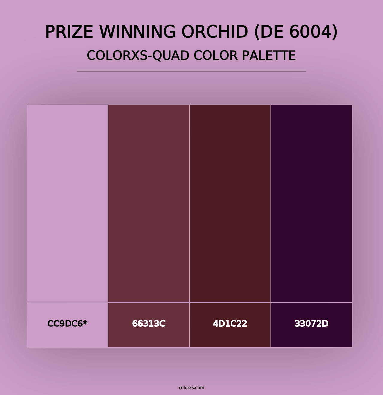 Prize Winning Orchid (DE 6004) - Colorxs Quad Palette