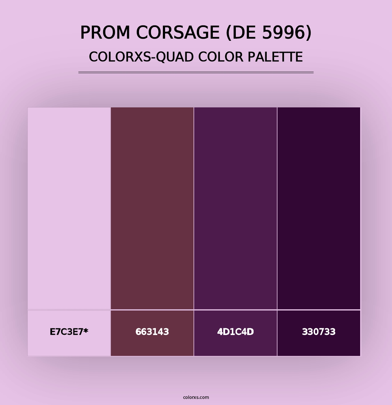 Prom Corsage (DE 5996) - Colorxs Quad Palette