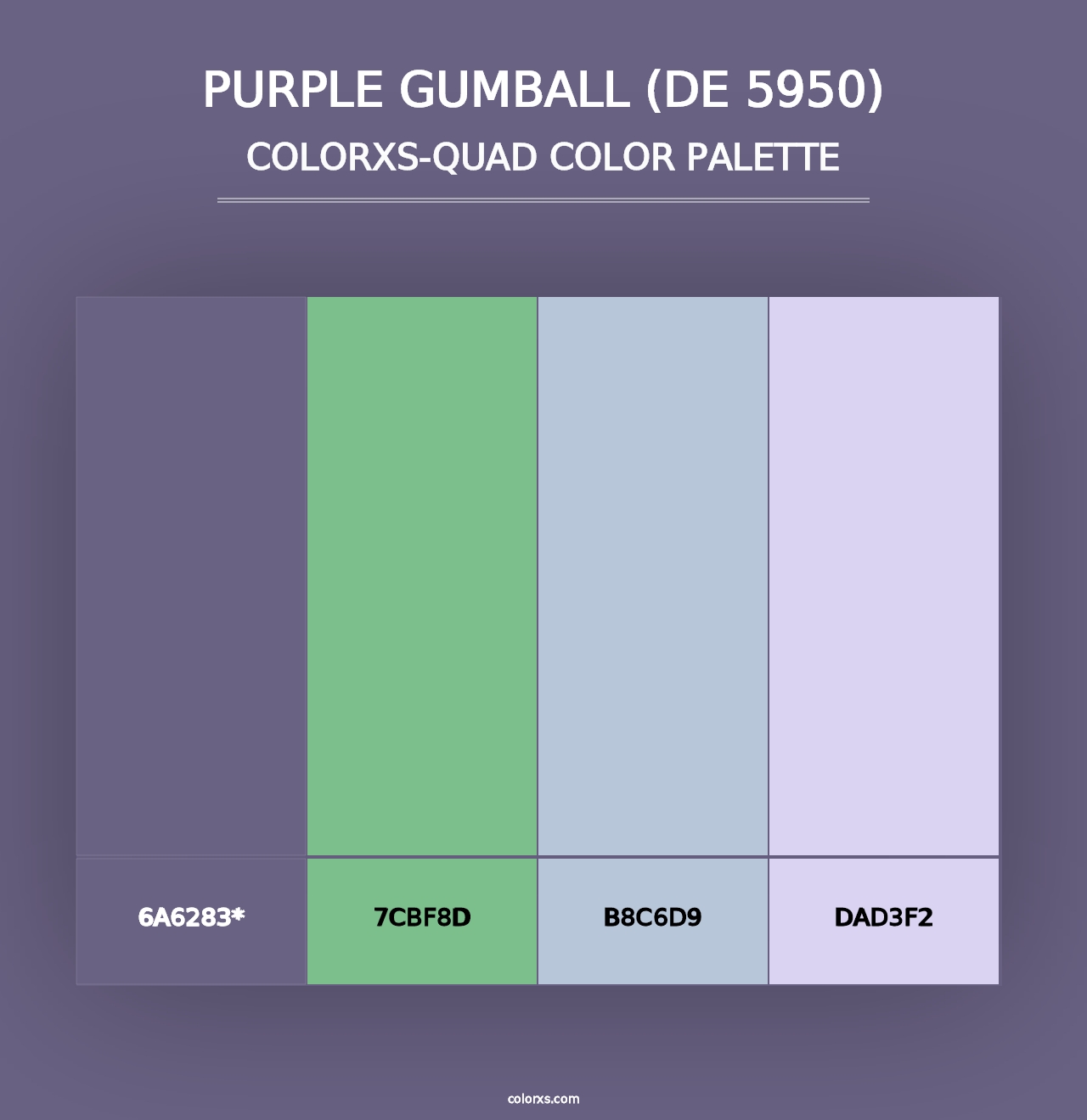 Purple Gumball (DE 5950) - Colorxs Quad Palette