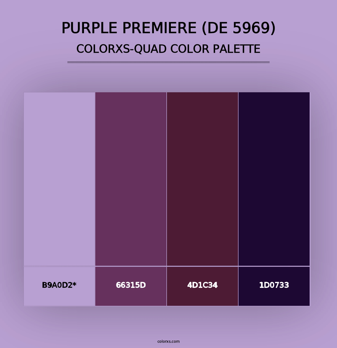 Purple Premiere (DE 5969) - Colorxs Quad Palette