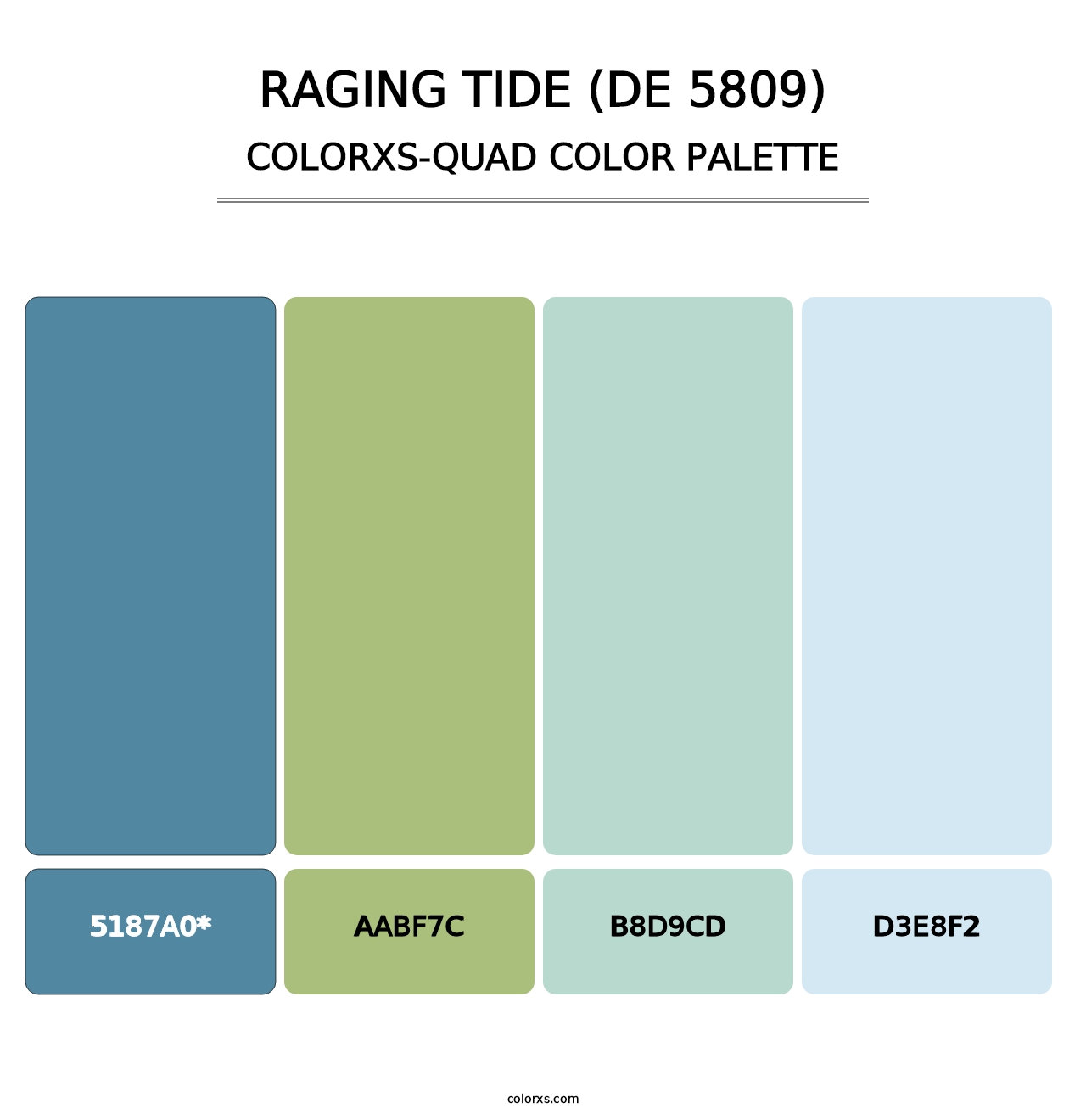 Raging Tide (DE 5809) - Colorxs Quad Palette