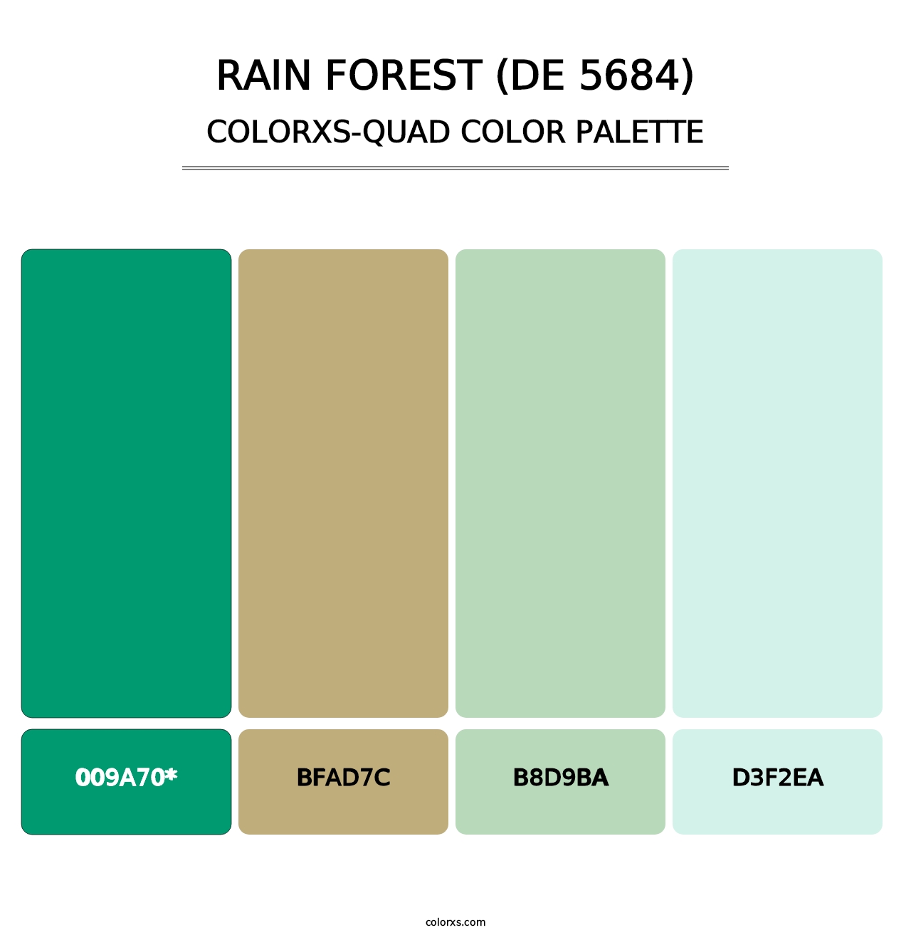 Rain Forest (DE 5684) - Colorxs Quad Palette