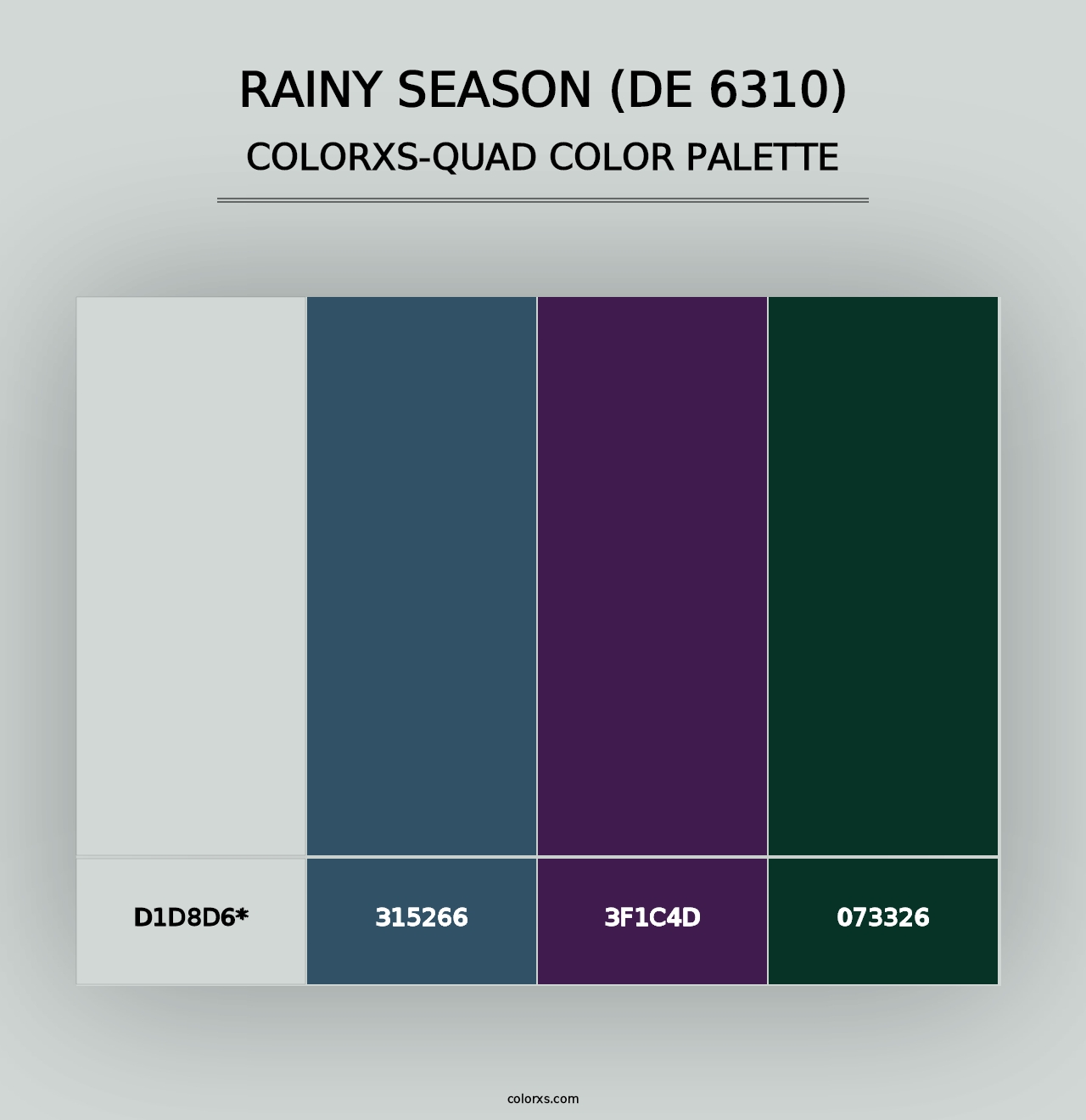 Rainy Season (DE 6310) - Colorxs Quad Palette