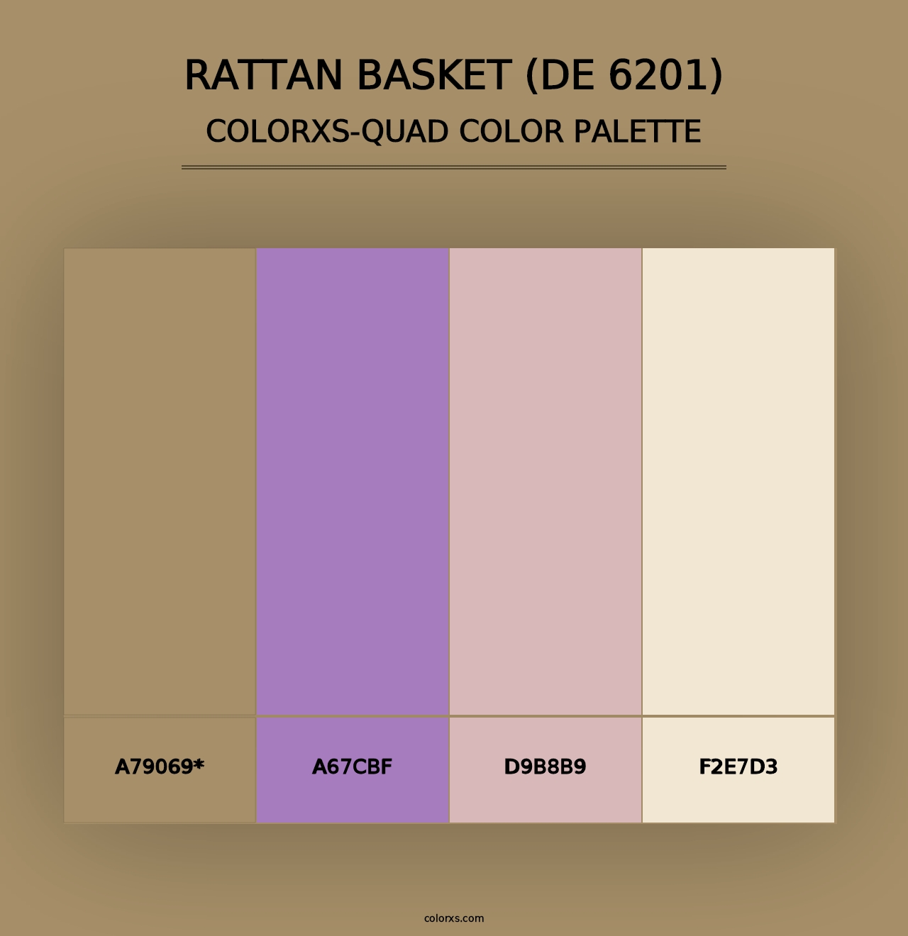 Rattan Basket (DE 6201) - Colorxs Quad Palette