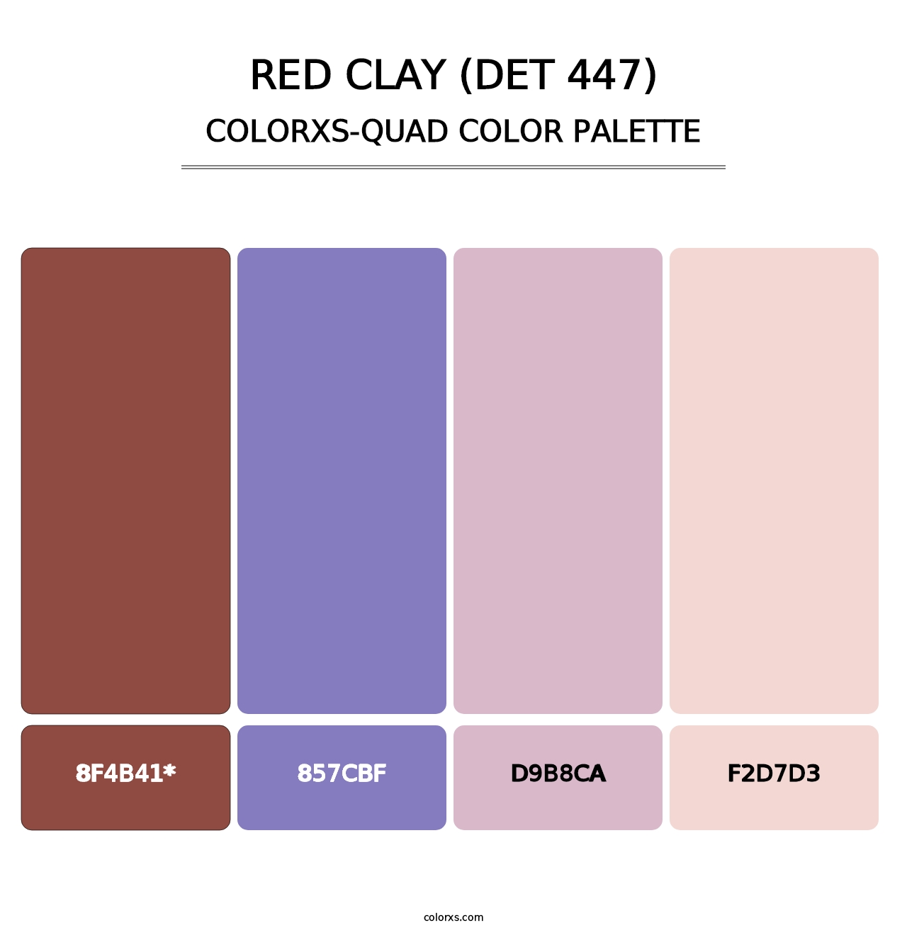 Red Clay (DET 447) - Colorxs Quad Palette