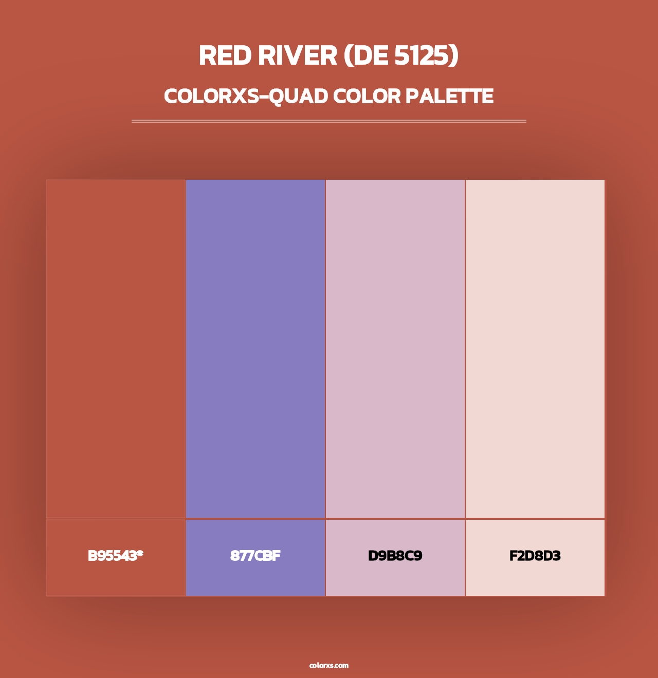 Red River (DE 5125) - Colorxs Quad Palette