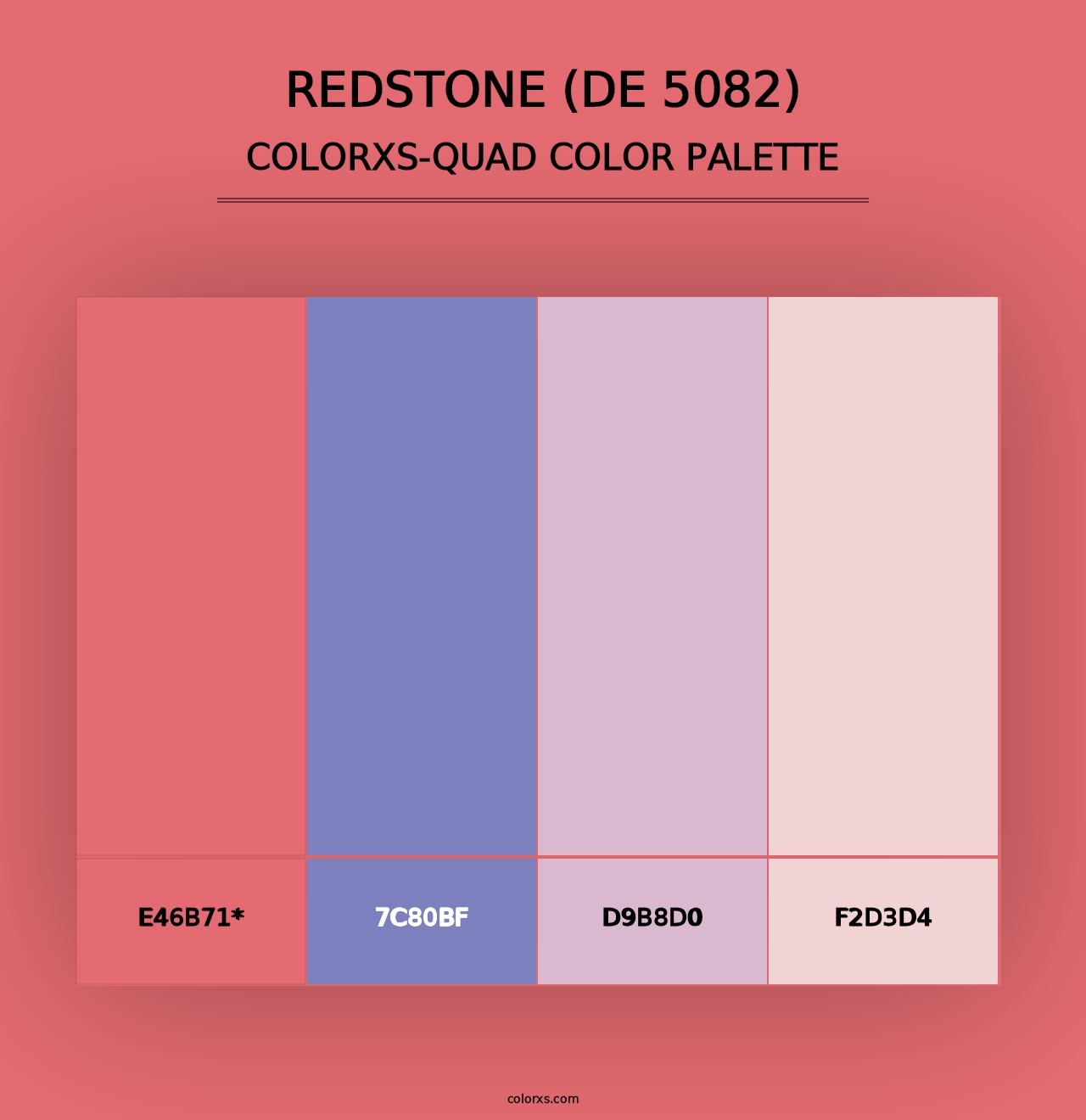 Redstone (DE 5082) - Colorxs Quad Palette