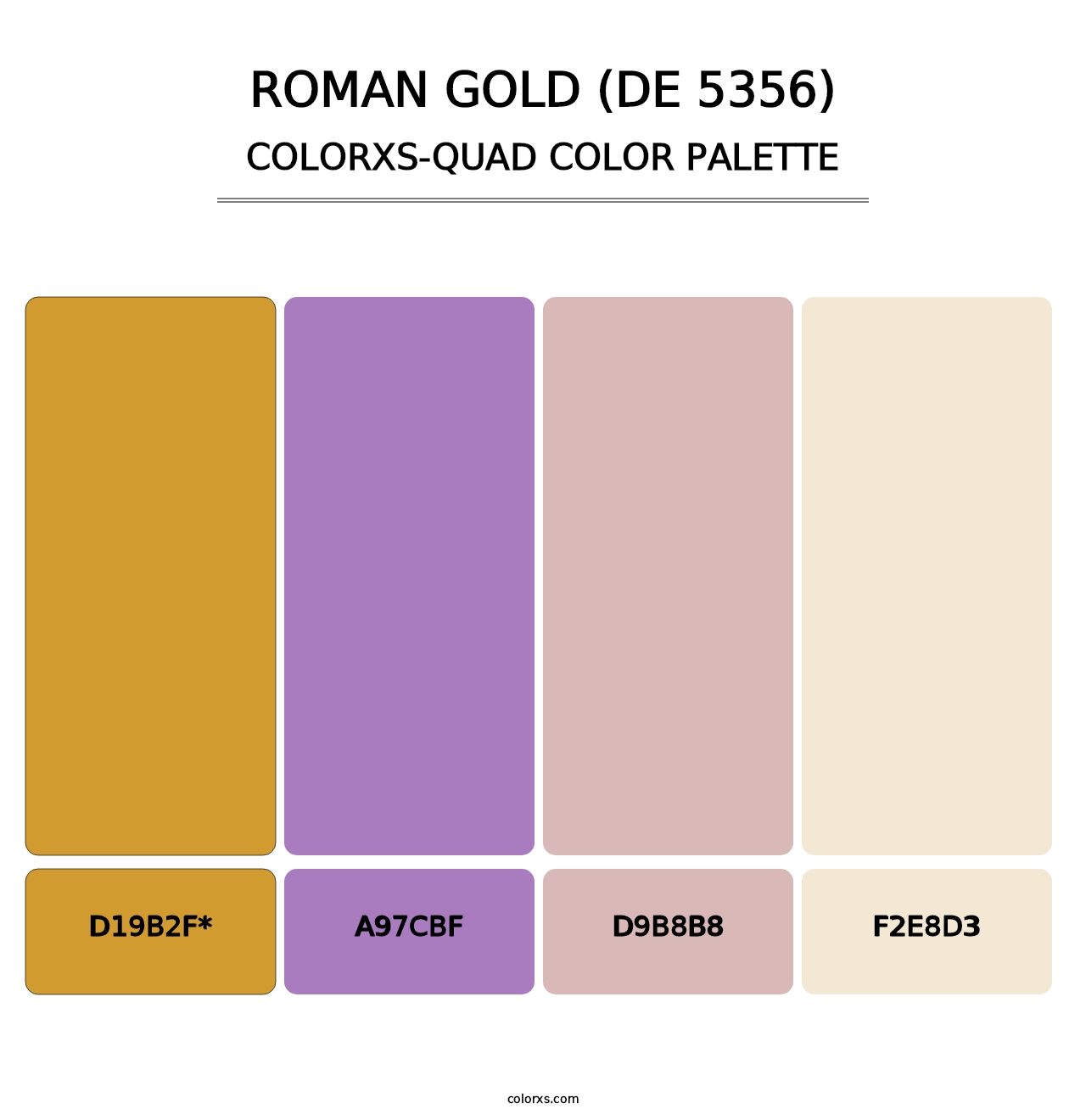 Roman Gold (DE 5356) - Colorxs Quad Palette