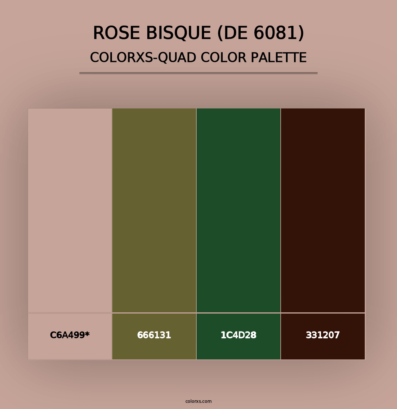 Rose Bisque (DE 6081) - Colorxs Quad Palette