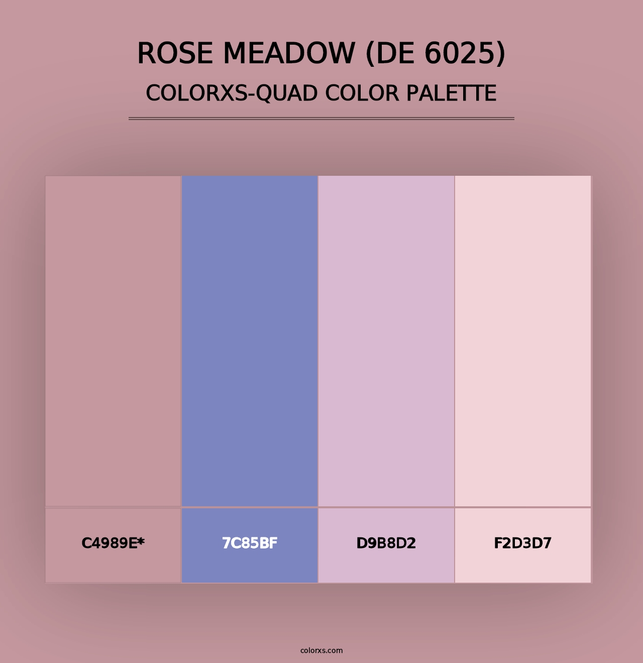 Rose Meadow (DE 6025) - Colorxs Quad Palette