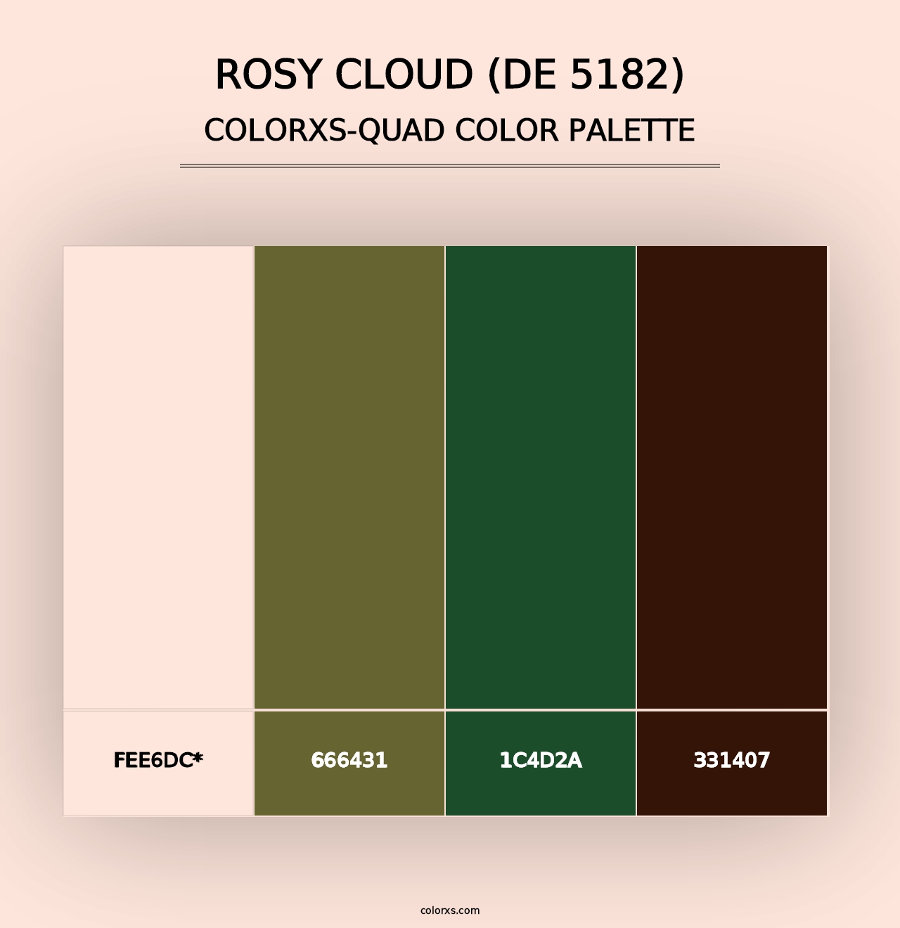 Rosy Cloud (DE 5182) - Colorxs Quad Palette