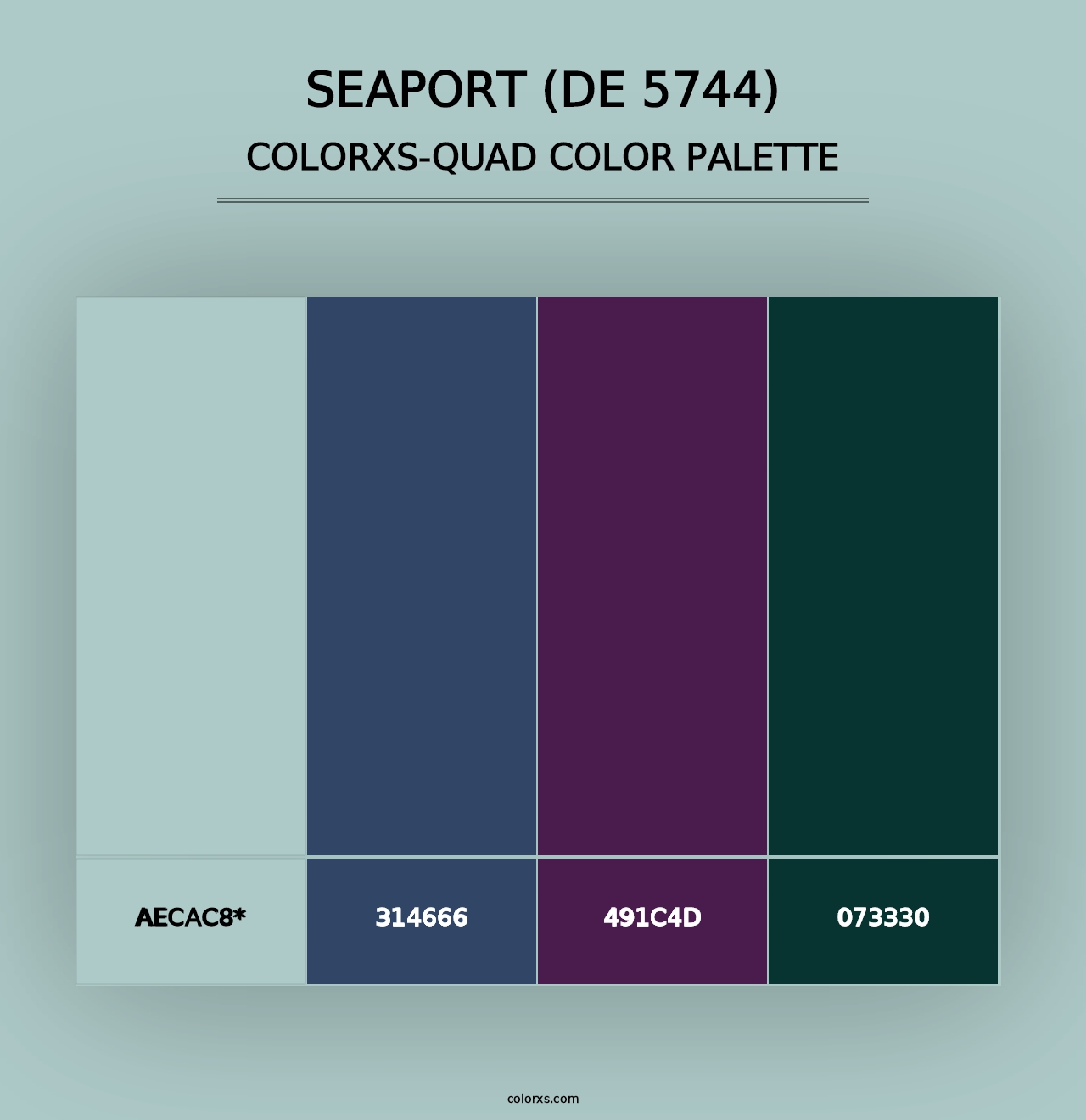 Seaport (DE 5744) - Colorxs Quad Palette