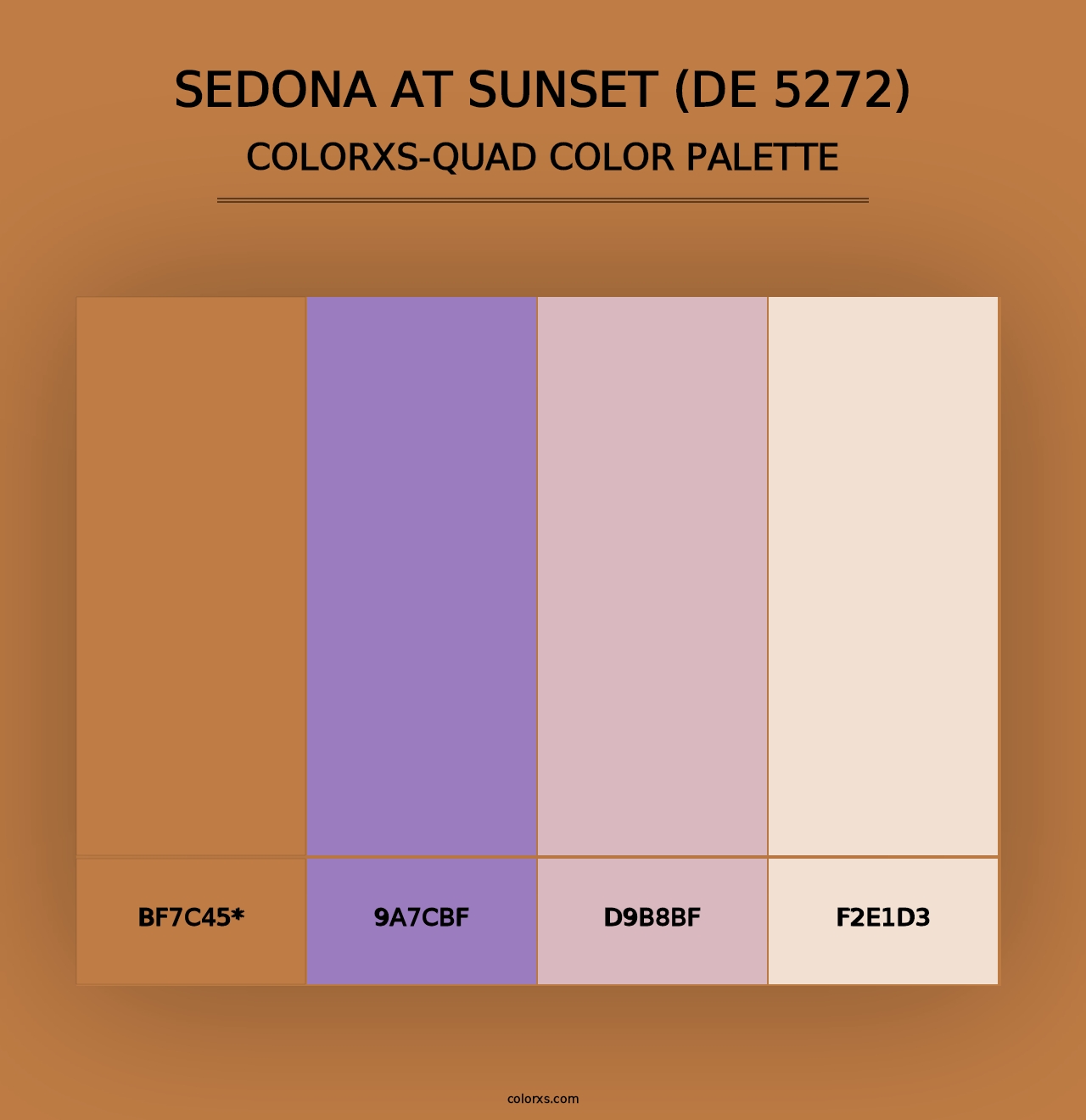 Sedona at Sunset (DE 5272) - Colorxs Quad Palette