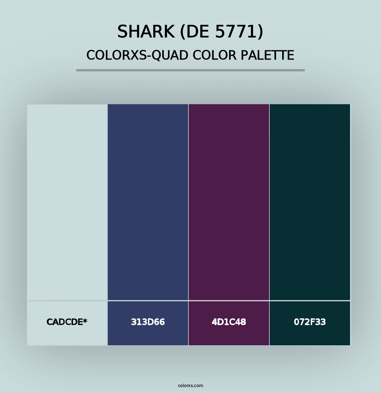 Shark (DE 5771) - Colorxs Quad Palette