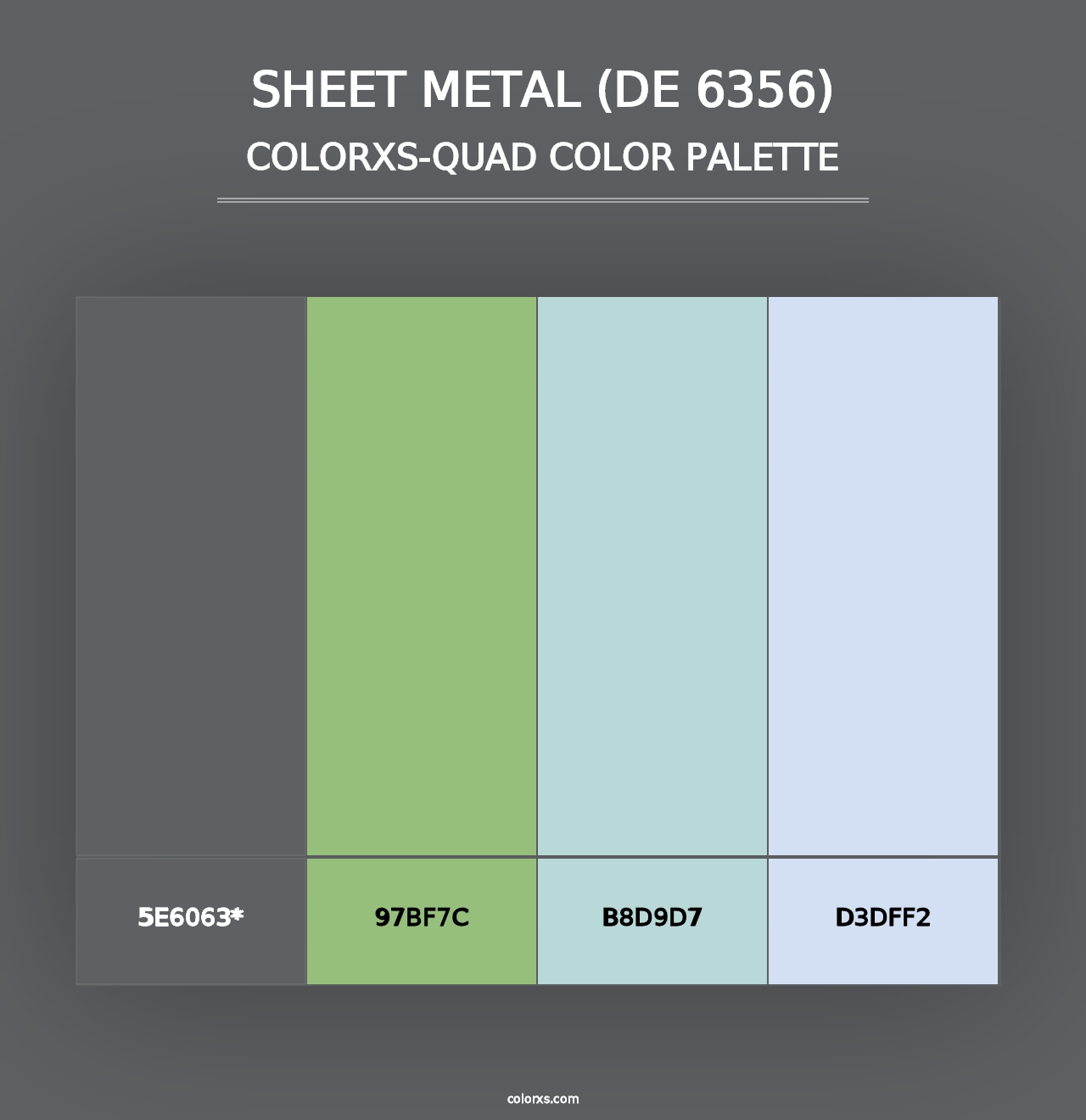 Sheet Metal (DE 6356) - Colorxs Quad Palette