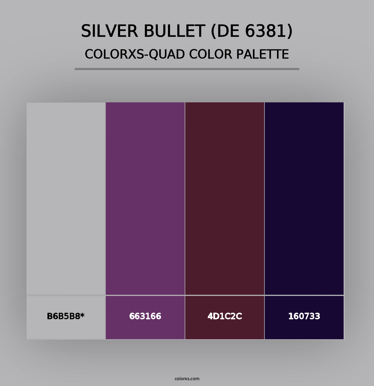 Silver Bullet (DE 6381) - Colorxs Quad Palette