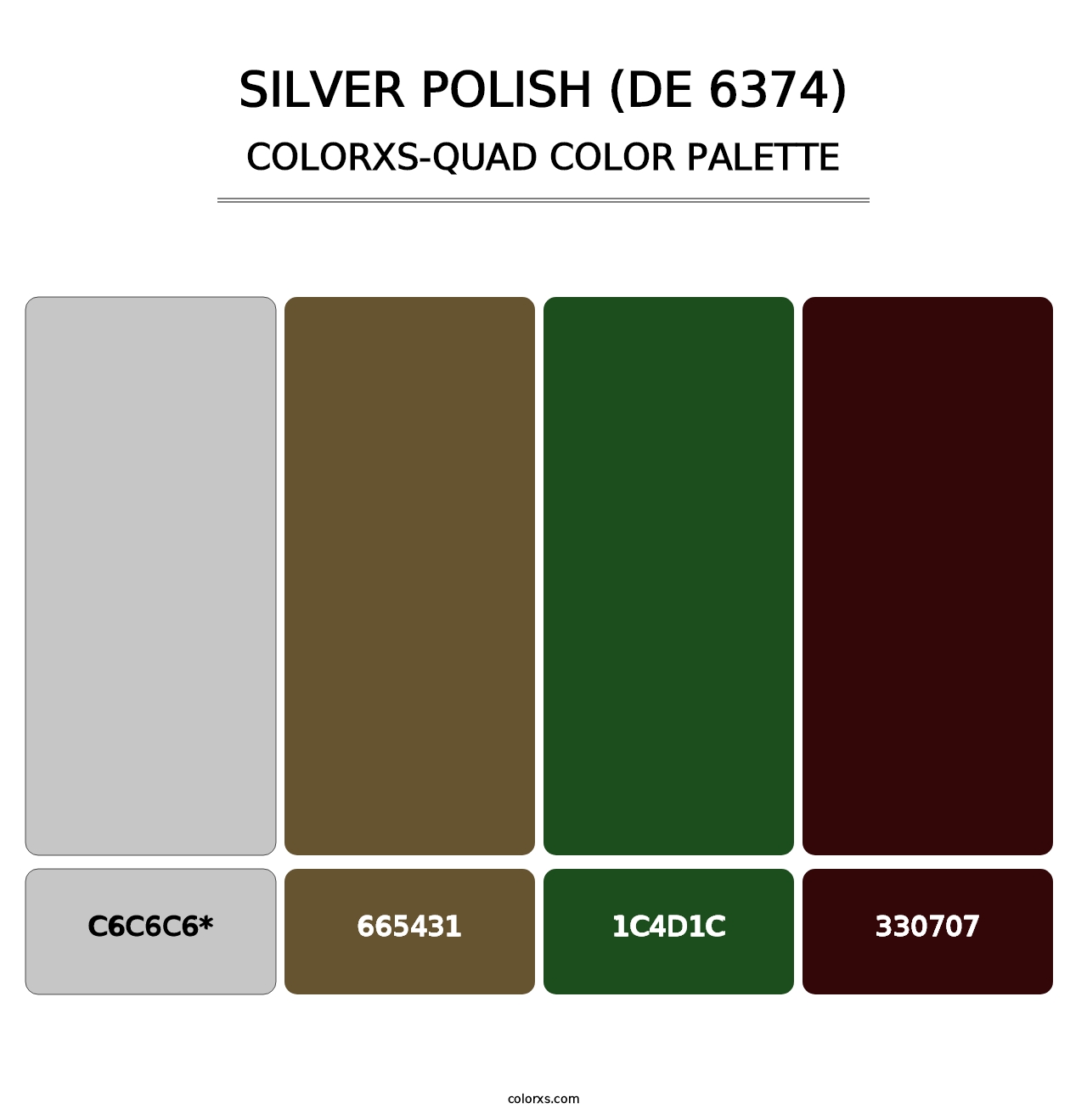 Silver Polish (DE 6374) - Colorxs Quad Palette