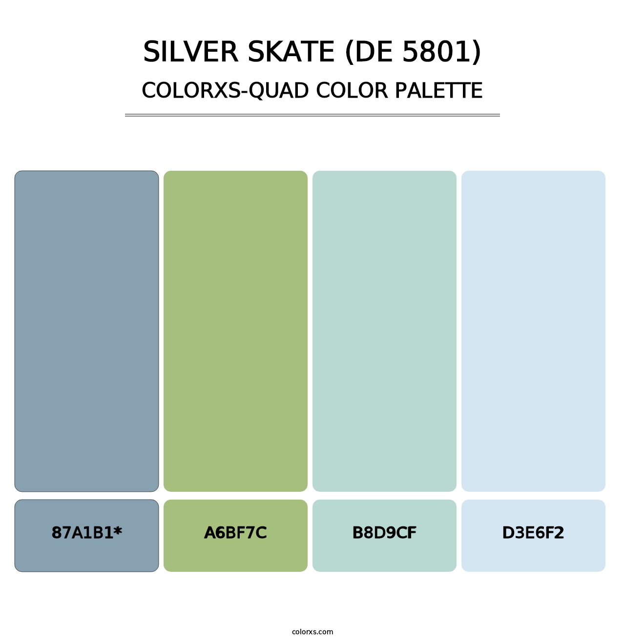 Silver Skate (DE 5801) - Colorxs Quad Palette