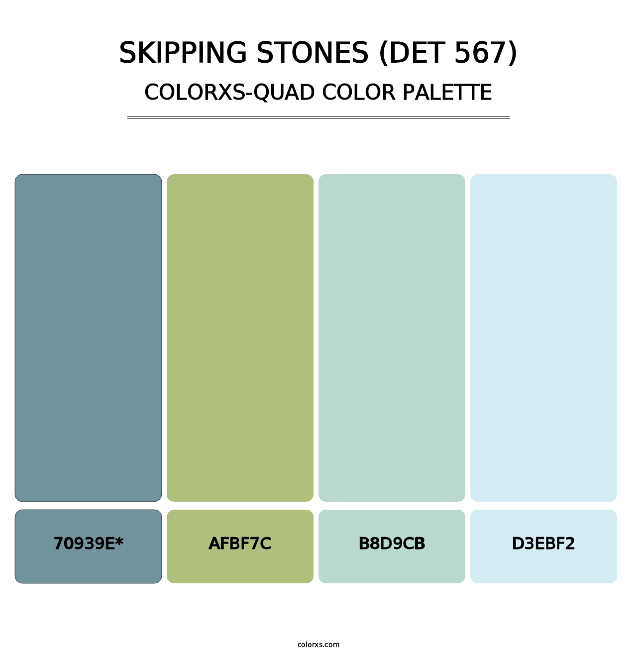 Skipping Stones (DET 567) - Colorxs Quad Palette