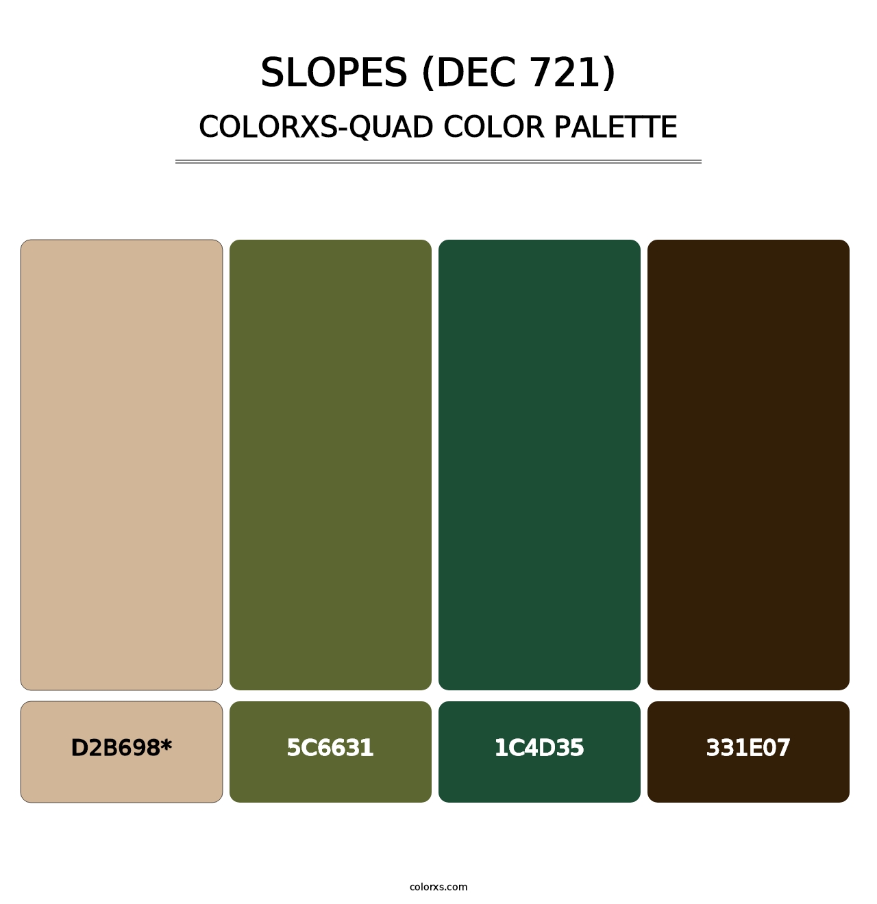 Slopes (DEC 721) - Colorxs Quad Palette