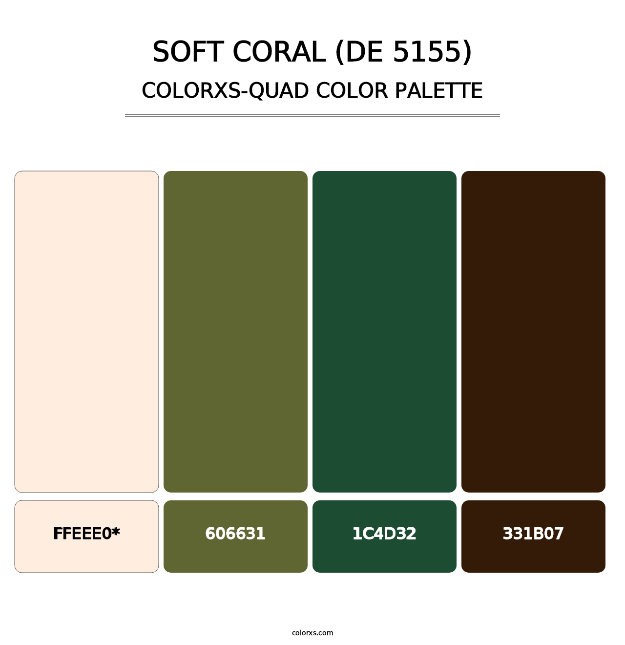 Soft Coral (DE 5155) - Colorxs Quad Palette