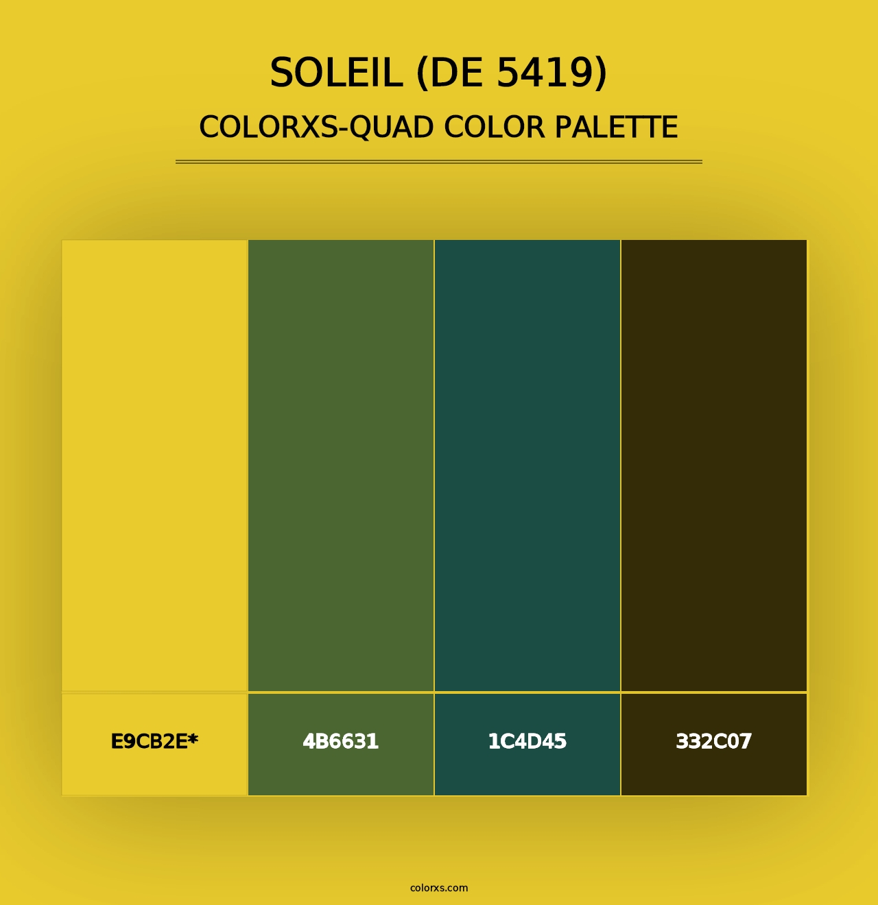 Soleil (DE 5419) - Colorxs Quad Palette