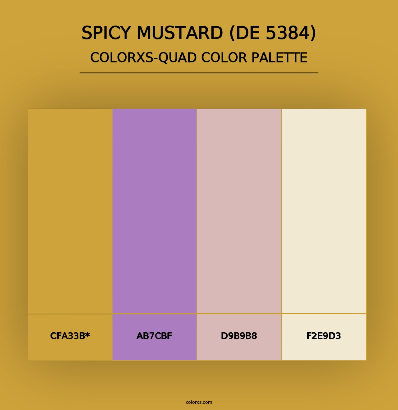 Spicy Mustard (DE 5384) - Colorxs Quad Palette