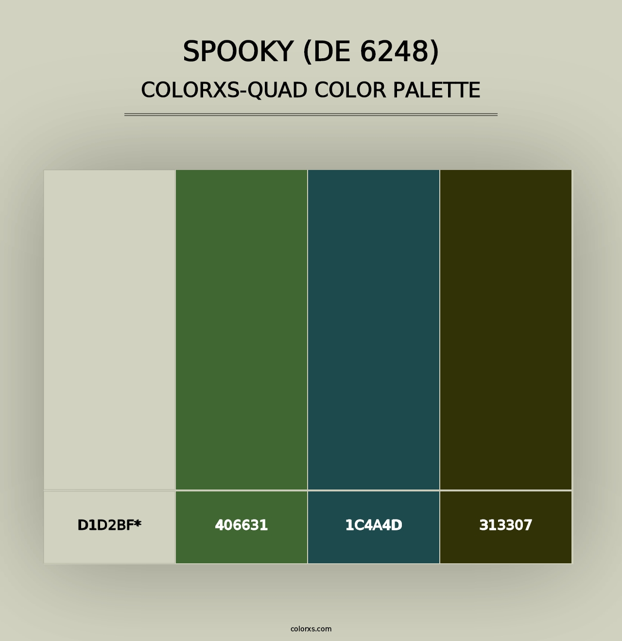 Spooky (DE 6248) - Colorxs Quad Palette