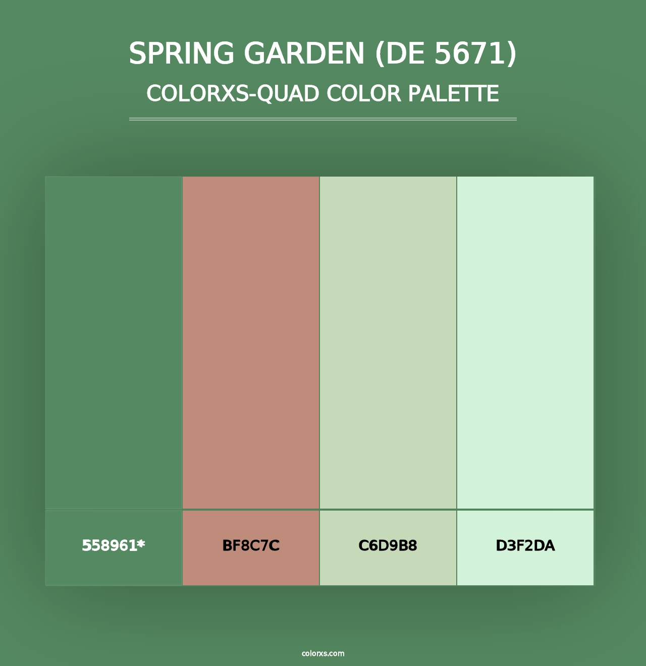 Spring Garden (DE 5671) - Colorxs Quad Palette