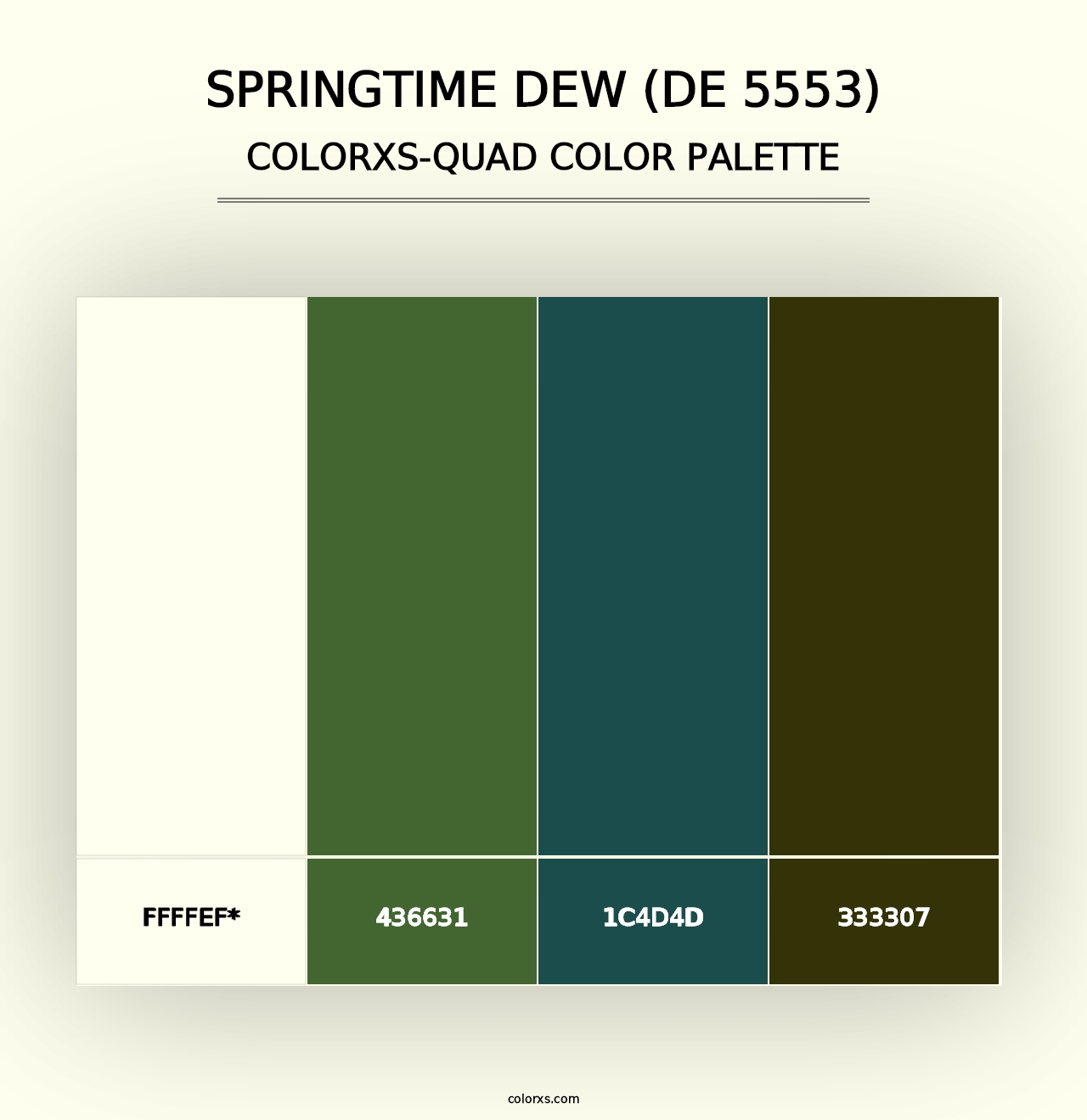 Springtime Dew (DE 5553) - Colorxs Quad Palette