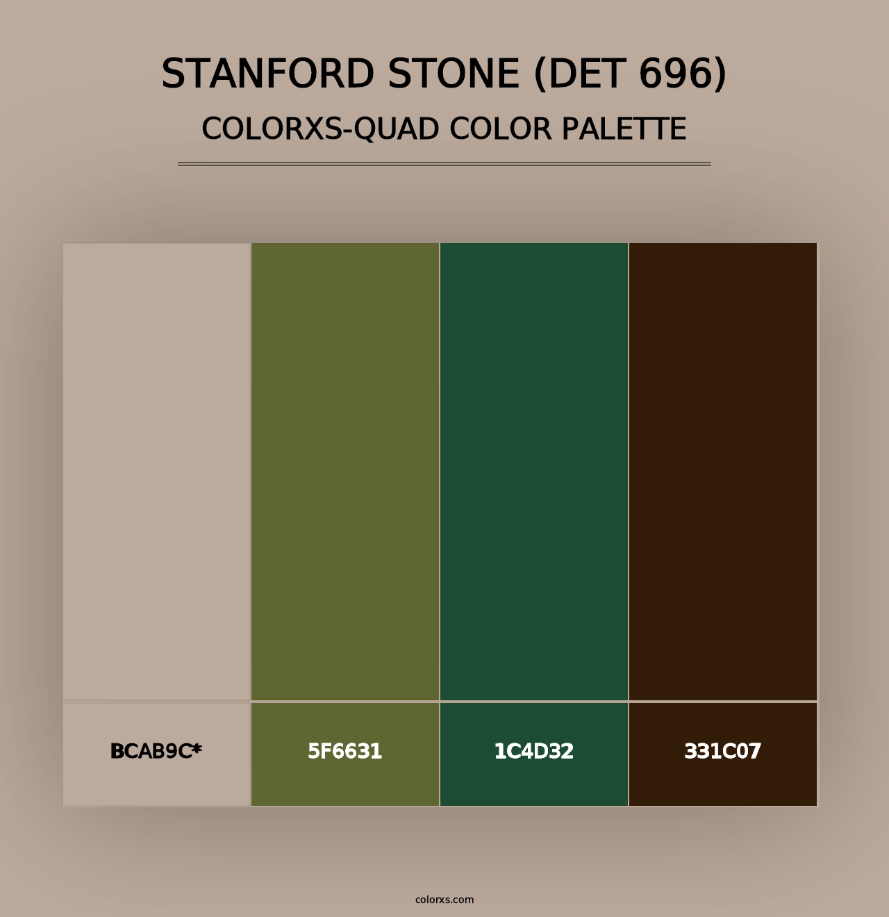 Stanford Stone (DET 696) - Colorxs Quad Palette