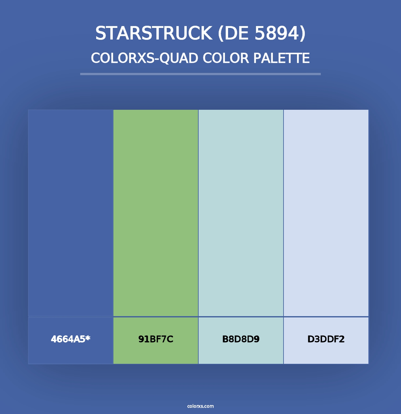 Starstruck (DE 5894) - Colorxs Quad Palette